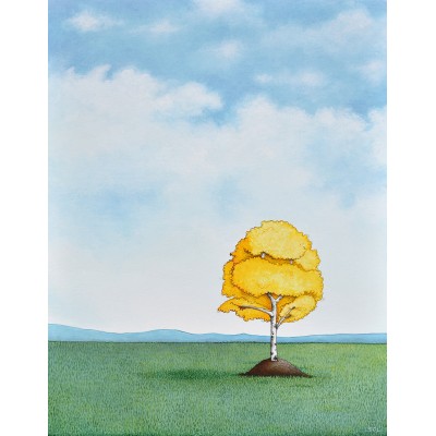 Reproduction "Le bouleau jaune" de Marie-Sol St-Onge